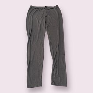 Eileen Fisher Full Length Pants Womens S Gray Stretch Elastic Waist Legging